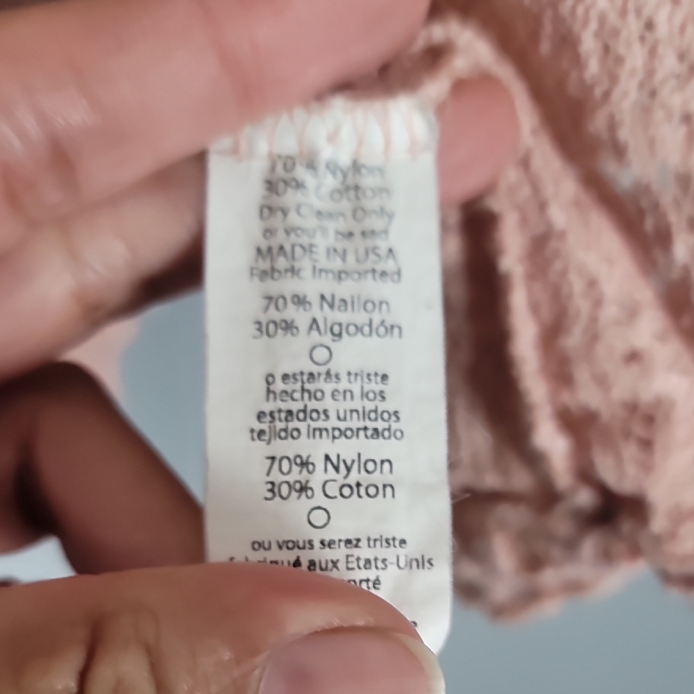 LulaRoe Chic Pink Lace Kimono Cardigan - Picture 3 of 5
